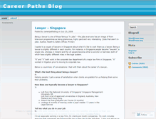 Tablet Screenshot of careerpathsblog.wordpress.com