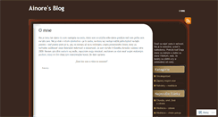 Desktop Screenshot of ainore.wordpress.com