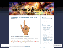 Tablet Screenshot of 3angelsmessage.wordpress.com