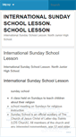 Mobile Screenshot of internationalsundayschoollessonxpgv.wordpress.com