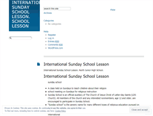 Tablet Screenshot of internationalsundayschoollessonxpgv.wordpress.com