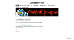 Desktop Screenshot of confettidreams.wordpress.com