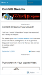 Mobile Screenshot of confettidreams.wordpress.com