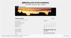 Desktop Screenshot of glitteringsoot.wordpress.com