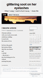 Mobile Screenshot of glitteringsoot.wordpress.com