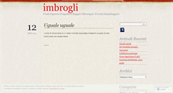 Desktop Screenshot of imbrogli.wordpress.com