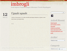 Tablet Screenshot of imbrogli.wordpress.com