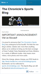 Mobile Screenshot of chroniclesports.wordpress.com