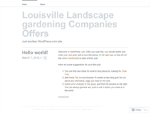 Tablet Screenshot of louisvillelandscaping058.wordpress.com