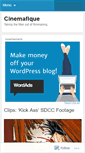 Mobile Screenshot of cinemafique.wordpress.com