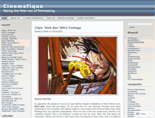 Tablet Screenshot of cinemafique.wordpress.com