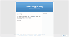 Desktop Screenshot of poetrybyjj.wordpress.com