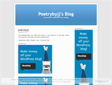 Tablet Screenshot of poetrybyjj.wordpress.com