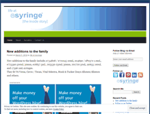 Tablet Screenshot of lifeatesyringe.wordpress.com