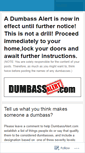 Mobile Screenshot of dumbassalert.wordpress.com