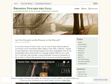 Tablet Screenshot of pressingtowardthegoal.wordpress.com