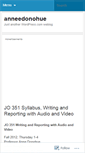 Mobile Screenshot of anneedonohue.wordpress.com