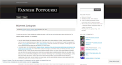 Desktop Screenshot of fannishpotpourri.wordpress.com