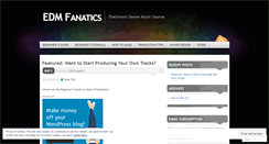 Desktop Screenshot of edmfanatics.wordpress.com