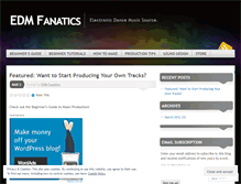 Tablet Screenshot of edmfanatics.wordpress.com