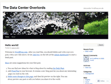 Tablet Screenshot of datacenteroverlord.wordpress.com