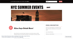 Desktop Screenshot of nycsummerevents.wordpress.com