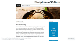 Desktop Screenshot of disciplinesofculture.wordpress.com