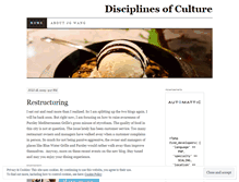 Tablet Screenshot of disciplinesofculture.wordpress.com