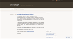 Desktop Screenshot of crystalreef.wordpress.com