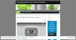 Desktop Screenshot of freexboxauthcodes.wordpress.com