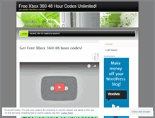 Tablet Screenshot of freexboxauthcodes.wordpress.com
