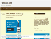 Tablet Screenshot of frankfood.wordpress.com