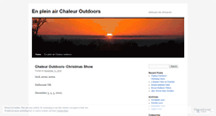 Desktop Screenshot of chaleuroutdoors.wordpress.com