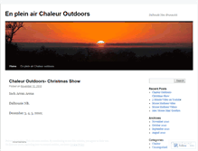 Tablet Screenshot of chaleuroutdoors.wordpress.com