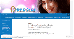 Desktop Screenshot of nhakhoa126.wordpress.com