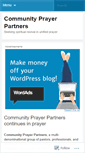 Mobile Screenshot of communityprayerpartners.wordpress.com