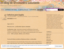 Tablet Screenshot of lacocinerasaludable.wordpress.com