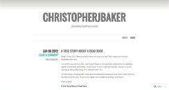 Desktop Screenshot of christopherjbaker.wordpress.com