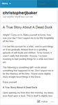 Mobile Screenshot of christopherjbaker.wordpress.com