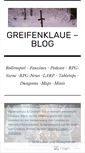 Mobile Screenshot of greifenklaue.wordpress.com