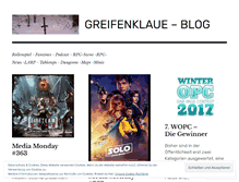 Tablet Screenshot of greifenklaue.wordpress.com