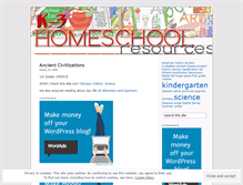 Tablet Screenshot of hometeachingresources.wordpress.com
