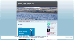 Desktop Screenshot of nofishfarmsinbroadbay.wordpress.com