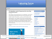 Tablet Screenshot of lakuningsurya.wordpress.com