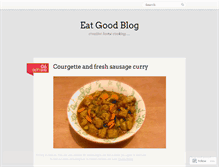 Tablet Screenshot of eatgoodblog.wordpress.com