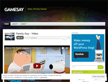 Tablet Screenshot of gamesay.wordpress.com