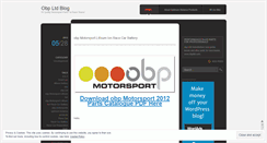 Desktop Screenshot of obpltd.wordpress.com