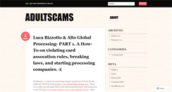 Desktop Screenshot of adultscams.wordpress.com