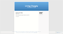 Desktop Screenshot of livingcheaply.wordpress.com