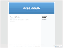 Tablet Screenshot of livingcheaply.wordpress.com